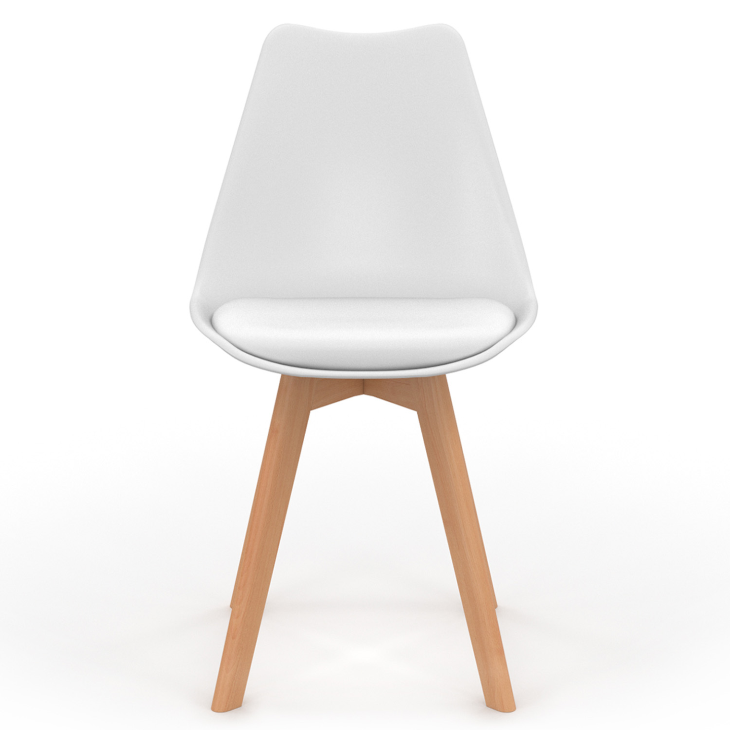 IDMarket - Set di 4 sedie da pranzo bianche SARA