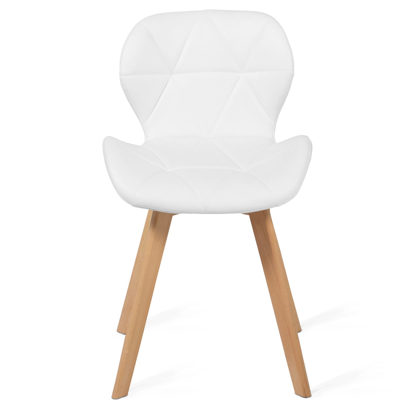 IDMarket - Set di 4 sedie da pranzo bianco ROBINE