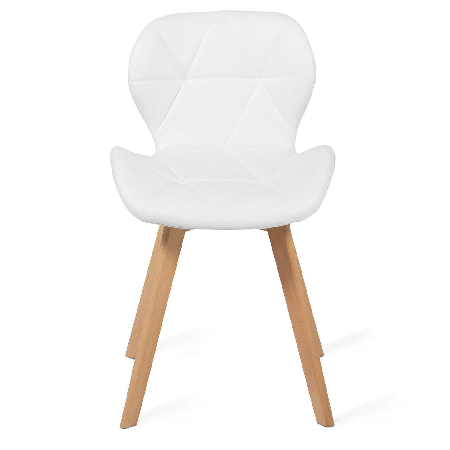 IDMarket - Set di 4 sedie da pranzo bianco ROBINE