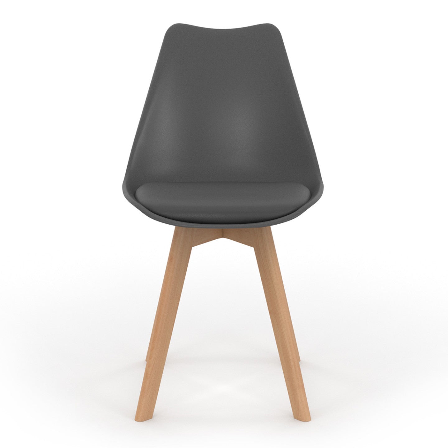 IDMarket - Set di 4 sedie da pranzo grigio scuro, grigio chiaro, bianco e giallo SARA