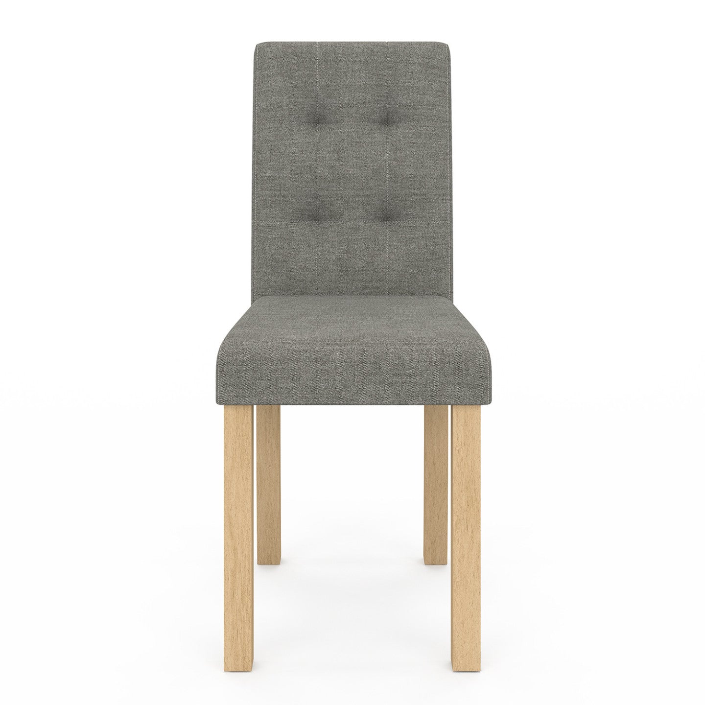 IDMarket - Set di 4 sedie da pranzo imbottite grigio POLGA