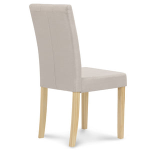 IDMarket - Set di 4 sedie da pranzo imbottite POLGA beige