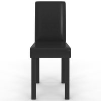IDMarket - Set di 4 sedie da pranzo nere HANNAH