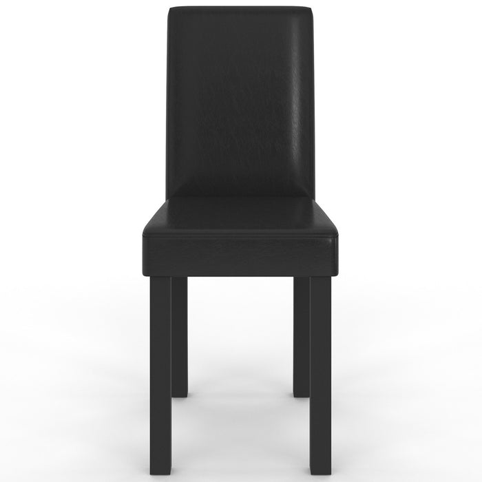 IDMarket - Set di 4 sedie da pranzo nere HANNAH