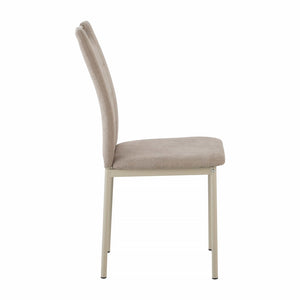 Set di 4 Sedie Ellen In Tessuto Sabbia