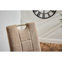 Set di 4 Sedie Ellen In Tessuto Sabbia