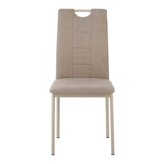 Set di 4 Sedie Ellen In Tessuto Sabbia