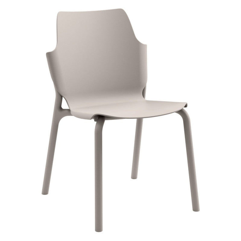 Set di 4 Sedie In Pp Shila Tortora 56x47x83cm