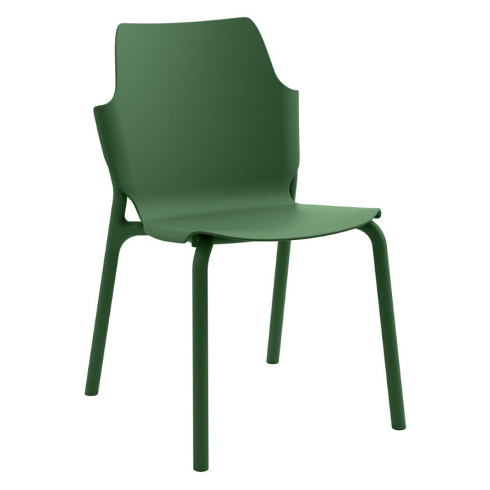 Set di 4 Sedie In Pp Shila Verde Scuro 56x47x83cm