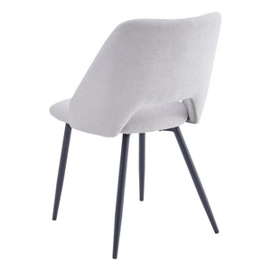 Set di 4 Sedie Jamie In Tessuto 320gr Beige Dimensione 53x51x79cm