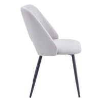 Set di 4 Sedie Jamie In Tessuto 320gr Beige Dimensione 53x51x79cm