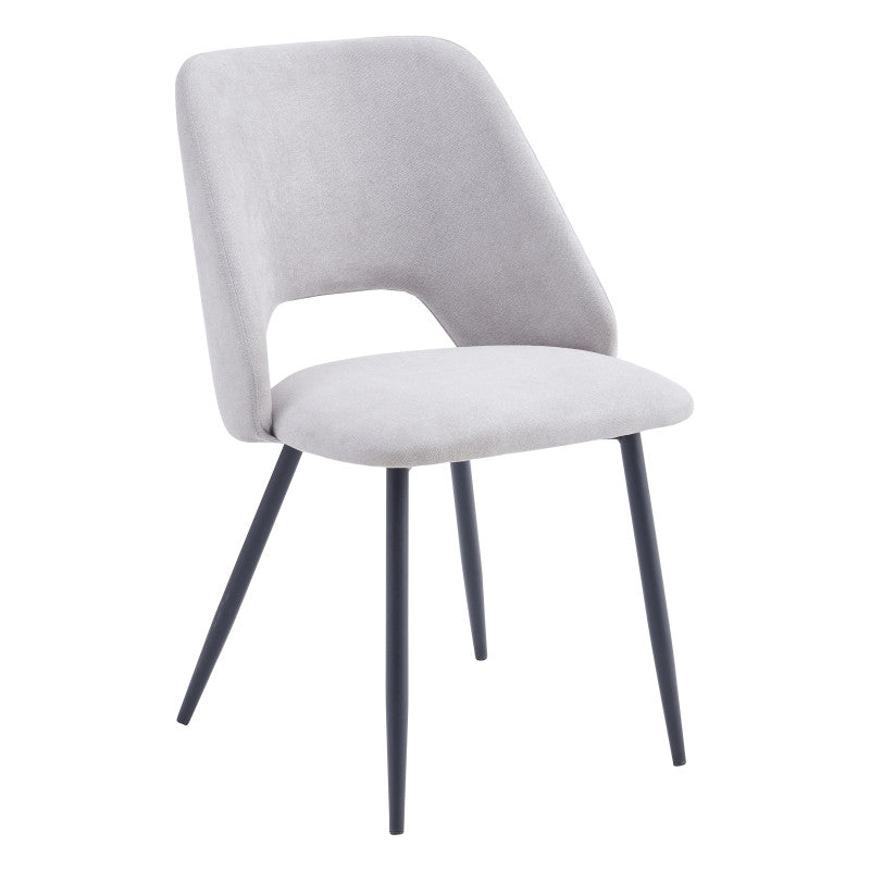 Set di 4 Sedie Jamie In Tessuto 320gr Beige Dimensione 53x51x79cm