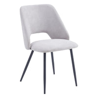 Set di 4 Sedie Jamie In Tessuto 320gr Beige Dimensione 53x51x79cm