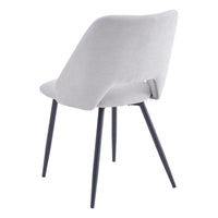 Set di 4 Sedie Jamie In Tessuto 320gr Beige Dimensione 53x51x79cm