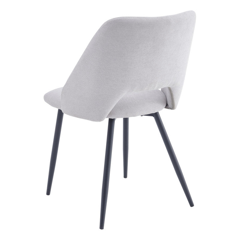 Set di 4 Sedie Jamie In Tessuto 320gr Beige Dimensione 53x51x79cm