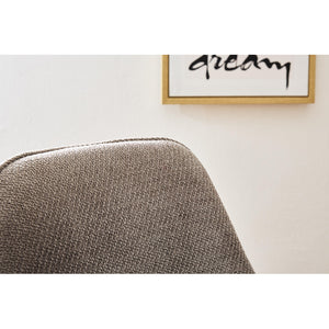 Set di 4 Sedie Krystal In Tessuto Marrone Dimensione 63x57x82cm