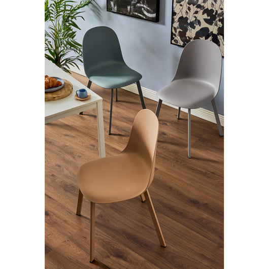 Set di 4 Sedie Mael In Pp Grigio Chiaro