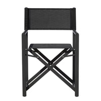 Set Di 4 Sedie Regista Paros Alluminio Antracite/Text Nero Moia