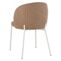 Set di 4 Sedie Shelly In Tessuto 320gr Beige Scuro Dimensione 55x45x80cm