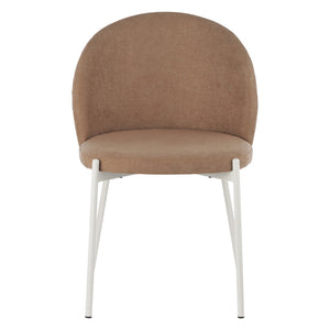 Set di 4 Sedie Shelly In Tessuto 320gr Beige Scuro Dimensione 55x45x80cm