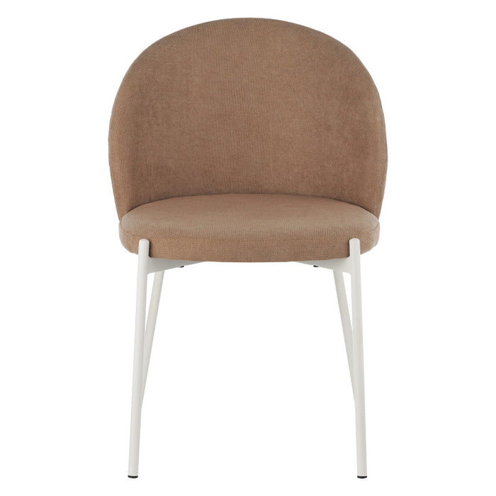 Set di 4 Sedie Shelly In Tessuto 320gr Beige Scuro Dimensione 55x45x80cm