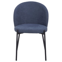 Set di 4 Sedie Shelly In Tessuto 320gr Blu Dimensione 55x45x80cm