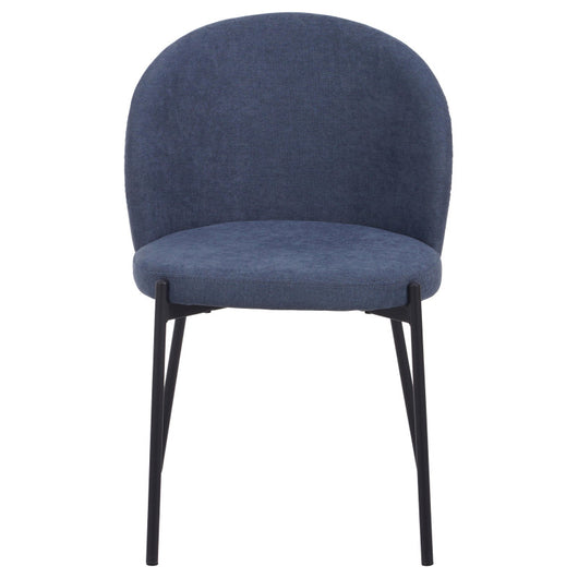 Set di 4 Sedie Shelly In Tessuto 320gr Blu Dimensione 55x45x80cm