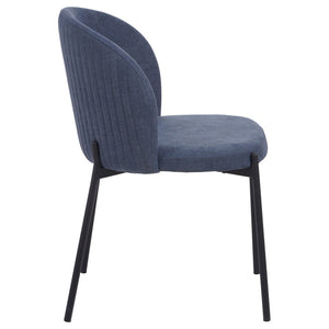 Set di 4 Sedie Shelly In Tessuto 320gr Blu Dimensione 55x45x80cm