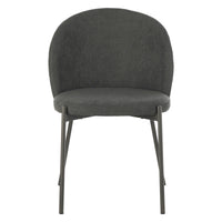 Set di 4 Sedie Shelly In Tessuto 320gr Grigio Scuro Dimensione 55x45x80cm