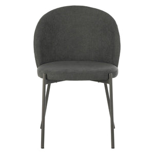 Set di 4 Sedie Shelly In Tessuto 320gr Grigio Scuro Dimensione 55x45x80cm