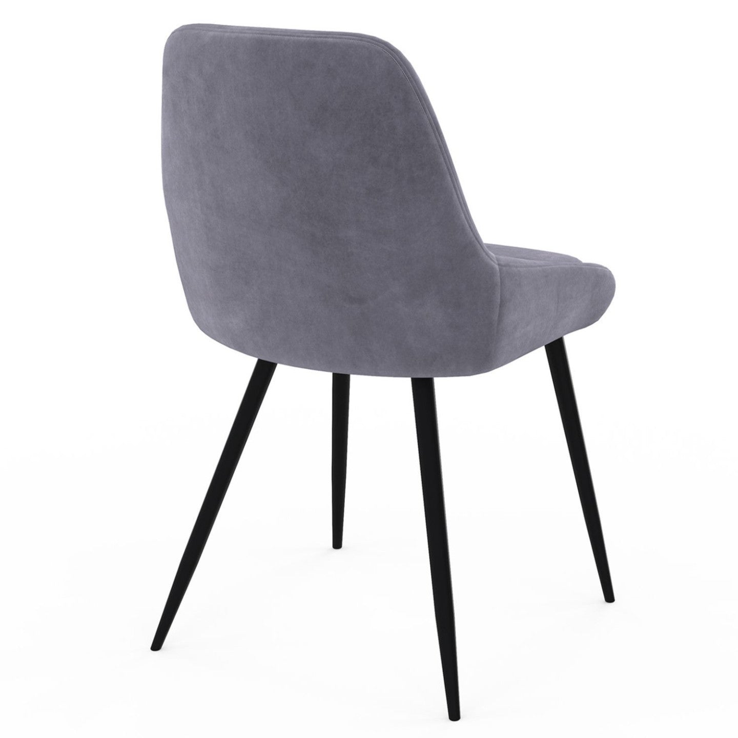 IDMarket - Set di 4 sedie THALYA in velluto misto crema, grigio chiaro, grigio scuro e rosa con braccioli