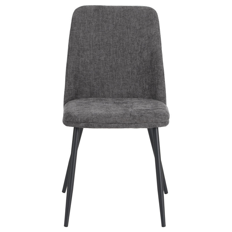 Set di 4 Sedie Tracy In Tessuto Color Grigio Scuro Dimensione 57x45x84cm