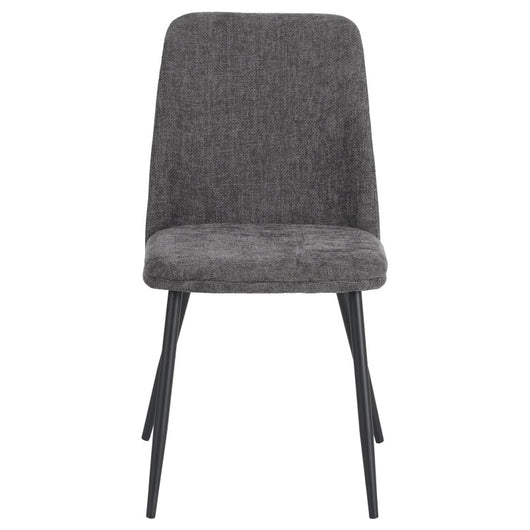 Set di 4 Sedie Tracy In Tessuto Color Grigio Scuro Dimensione 57x45x84cm