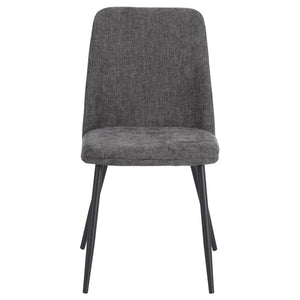 Set di 4 Sedie Tracy In Tessuto Color Grigio Scuro Dimensione 57x45x84cm