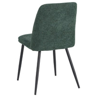 Set di 4 Sedie Tracy In Tessuto Color Verde Scuro Dimensione 57x45x84cm
