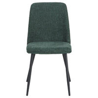 Set di 4 Sedie Tracy In Tessuto Color Verde Scuro Dimensione 57x45x84cm