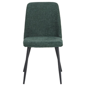 Set di 4 Sedie Tracy In Tessuto Color Verde Scuro Dimensione 57x45x84cm
