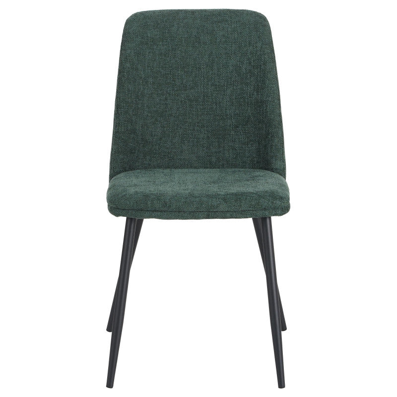 Set di 4 Sedie Tracy In Tessuto Color Verde Scuro Dimensione 57x45x84cm
