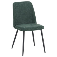Set di 4 Sedie Tracy In Tessuto Color Verde Scuro Dimensione 57x45x84cm