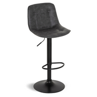 IDMarket - Set di 4 sgabelli da bar DENVER grigio vintage