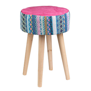 Set di 4 Sgabelli Mumbai Fucsia 36x36x45h