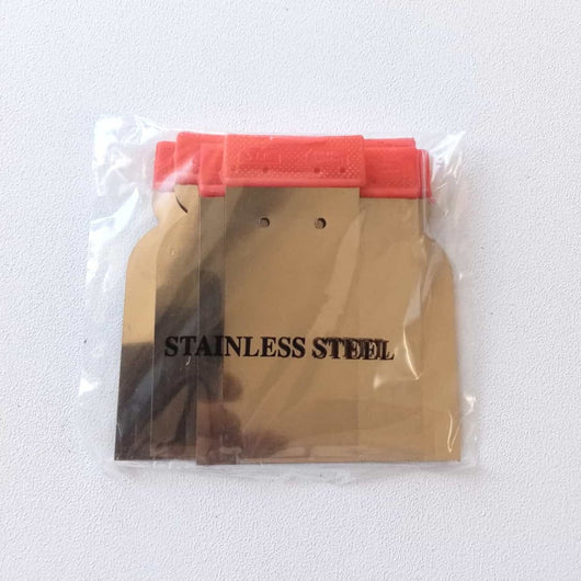 Set di 4 spatole flessibili di acciaio - senza manico