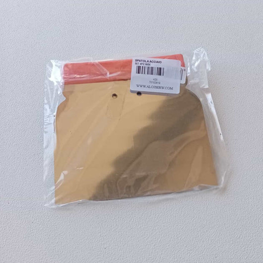 Set di 4 spatole flessibili di acciaio - senza manico