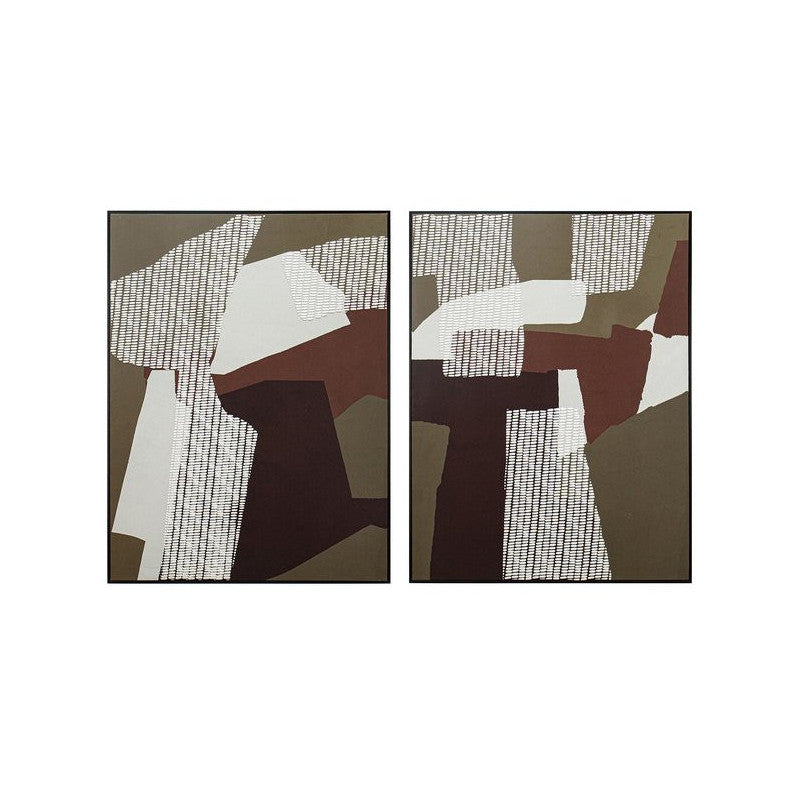 Set di 4 Stampe Su Canvas Square 3d 60x80 Cm 2 Assortimenti