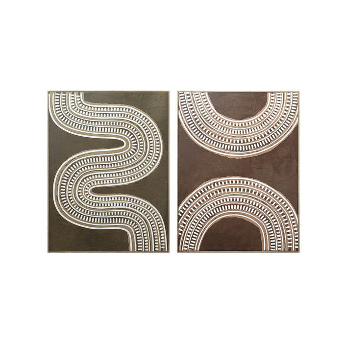 Set di 4 Stampe Su Canvas Tribe 3d 45x60cm 2 Assortimenti