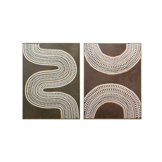 Set di 4 Stampe Su Canvas Tribe 3d 45x60cm 2 Assortimenti