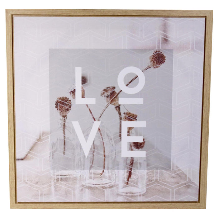 Set di 4 Stampe Su Tela 60x60 Assortiti Beige