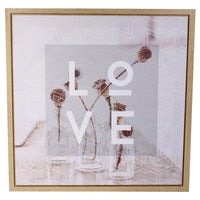 Set di 4 Stampe Su Tela 60x60 Assortiti Beige