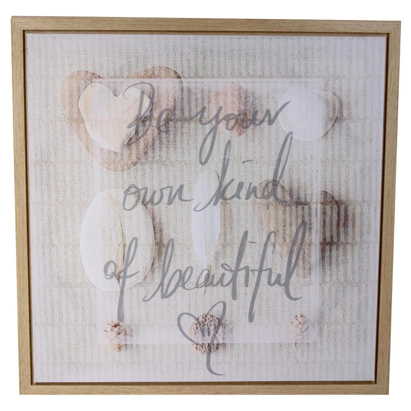 Set di 4 Stampe Su Tela 60x60 Assortiti Beige