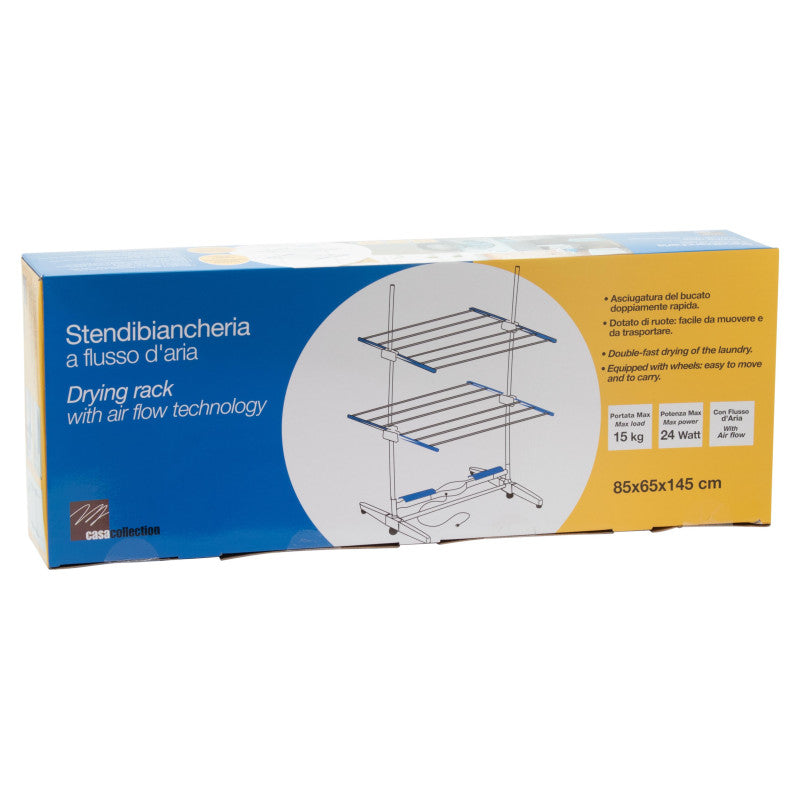 Set di 4 Stendibiancheria Con Ventilatore Elettrico